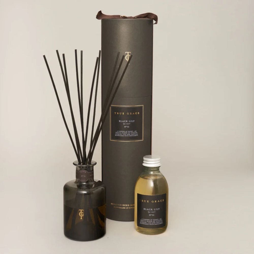 Manor Raumduft Diffuser Set mit Stäbchen Black Lily - Schwarze Lilie 200ml