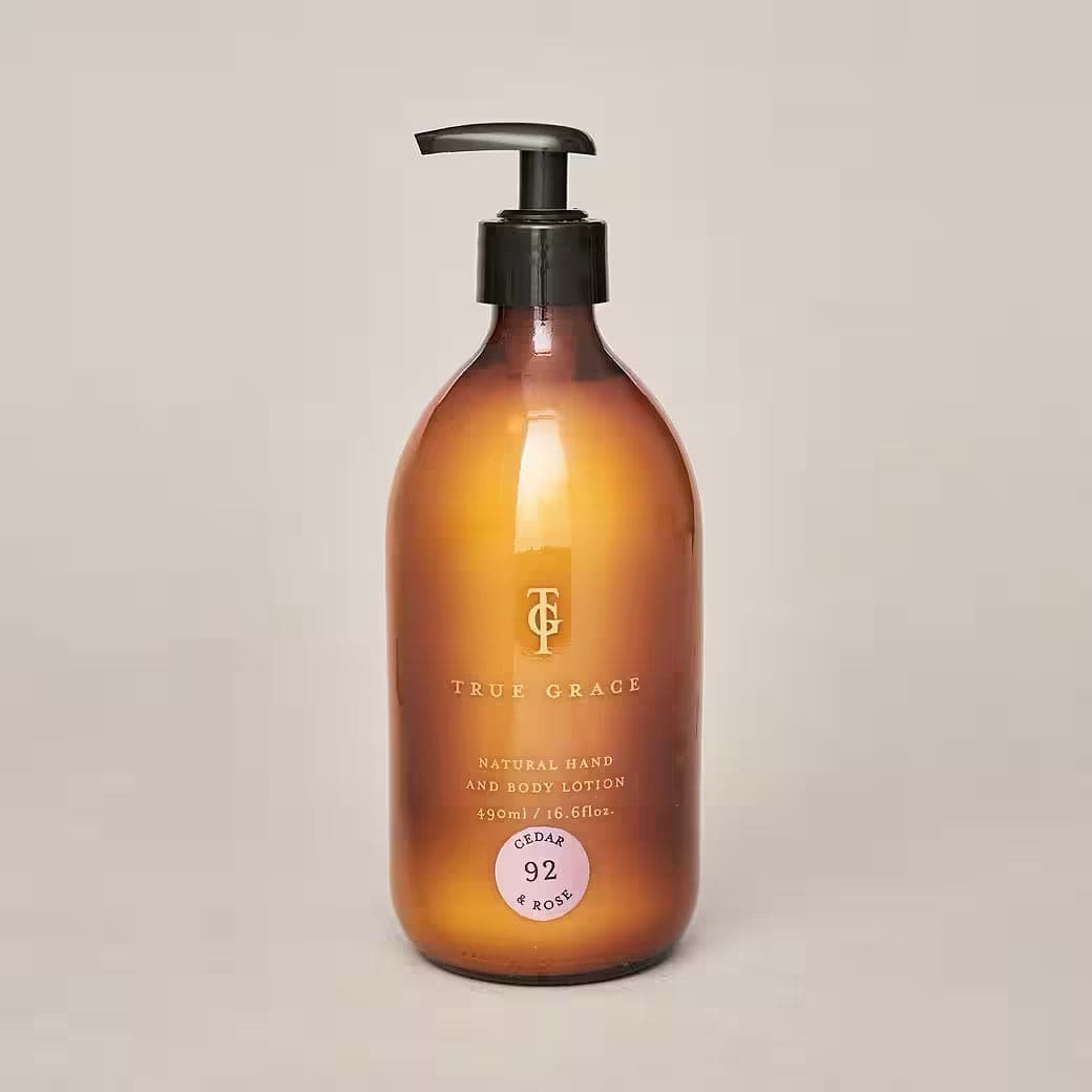 Burlington Cedar and Rose - Natural Hand and Body Lotion, 490ml