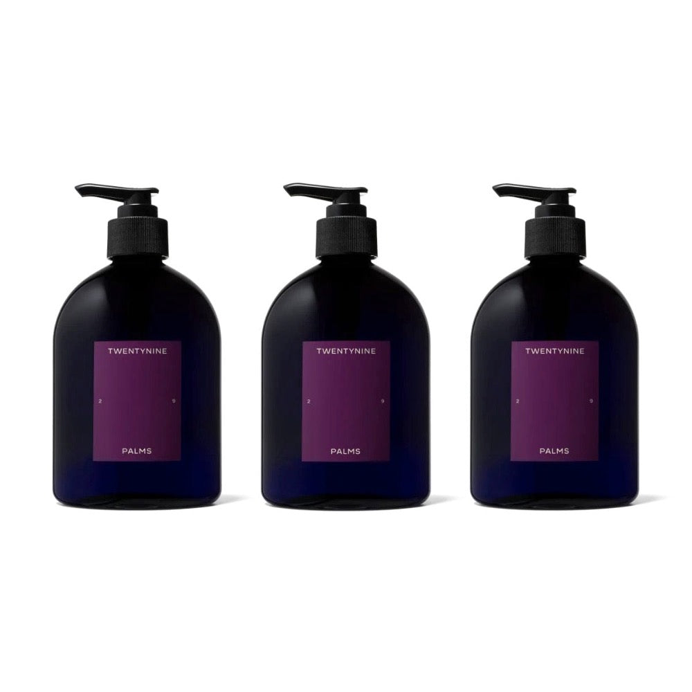 Badlands Waltz Shower Kit 3x 500ml Ein Trio von Duschprodukten, die dein morgendliches (oder abendliches) Ritual mit Tagträumen von Joshua Tree untermalen.